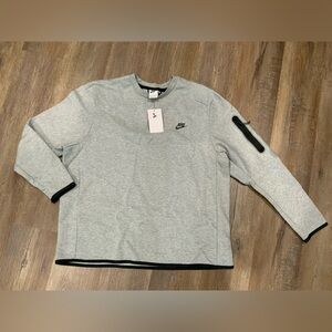 Nike Sportswear Tech Fleece Pullover Sweatshirt CU4505-063 Grey Men's Sz 2XL